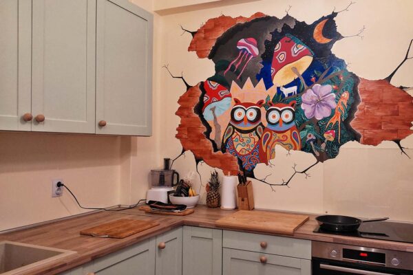 Επαγγελματικές τοιχογραφίες για κουζίνα και οικιακούς χώρους. Ζωγραφική σε τοίχους.