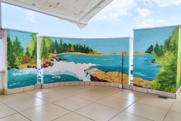 Επαγγελματικές τοιχογραφίες για μπαλκόνι, κήπο και οικιακούς χώρους. Ζωγραφική σε τοίχους.