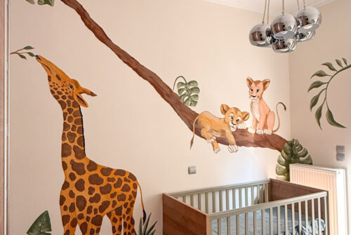 Ζωγραφική τοίχων παιδικού δωματίου. Τοιχογραφίες για παιδικά δωμάτια.